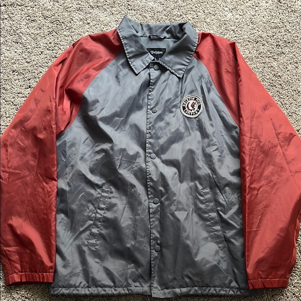 Obey Men's Red and Gray Jacket